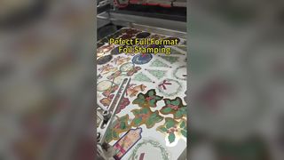 Hot Stamping untuk Hang Tag & Stiker Dekoratif Natal | Stamping Foil Kertas Liburan
