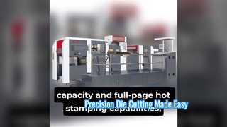 TMY-1060Mesin Stamping & Embossing Foil Otomatis Tinggi dan Pemotong Mati