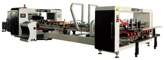 Panjang 2600mm Folder Gluer Machine Karton Mesin Pembuat Karton Bergelombang