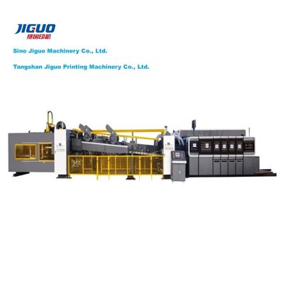 Beli Mesin cetak kotak bergelombang penuh otomatis Lipat Gluer Die Cutting Stripping Machine online manufacture
