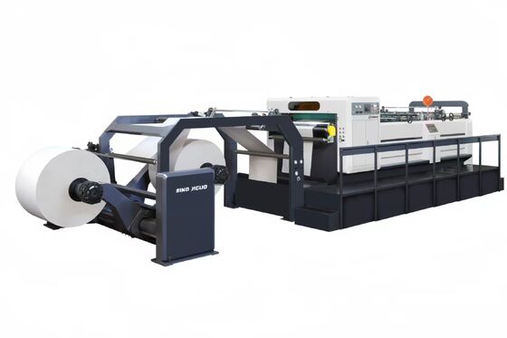 Beli JIGUO   ZWC-1700-2 Paper Sheeter Cutter Machine,Maximum cutting meter speed:300m/min,Power supply:AC380V/220Vx50HZ,Cutting accuracy:+/-0.4mm online manufacture