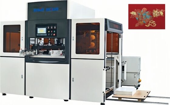 Beli Keakuratan Stamping Foil Panas ± 0,1mm Mesin Stamping Foil Panas Otomatis Untuk Kotak Kemasan Hadiah online manufacture