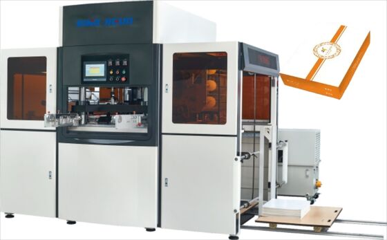 Beli JIGUO YH-1200G Otomatis Servo Hot Stamping Machine,Kebalinan lembaran yang cocok:120-3000gsm,Jumlah roller stamping:Tiga rol,Kecepatan kerja Stamping:1100~1400 s/h online manufacture