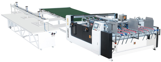 Beli 1650x1060mm Semi Otomatis Folder Gluer Mesin Kotak Karton Bergelombang online manufacture