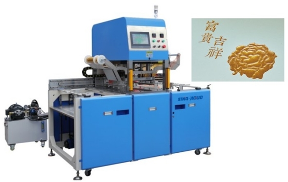 Mesin Stamping Foil Panas Otomatis Kecepatan maksimum 1200 - 1500 lembar/menit Tekanan Stamping 10Tons / 20Tons