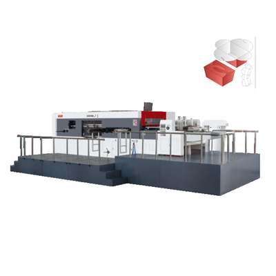 Kotak Karton Mesin Pemotong Mati Otomatis 1500X1105mm Lead Edge Feeding Creasing Machine