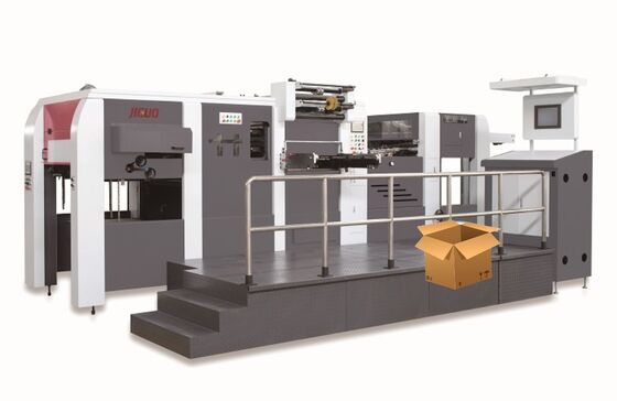 JIGUO TMY-1500H Otomatis Die Cutting & Foil Stamping Machine,Max.Diecutting Speed:5000s/h,Max.Stamping Speed:4500s/h,NO.of Foil Rollers:Vertical: 3; Horizontal: 2.