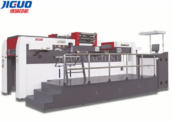 1060mm Lembar Mesin Pemotong Mati Otomatis Mesin Hot Stamping Berkerut