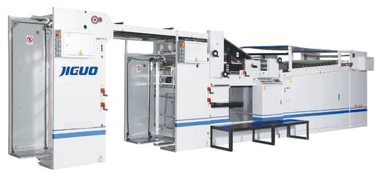 Mesin Laminator Seruling Lembar 450x450mm Sepenuhnya Otomatis Karton Bergelombang